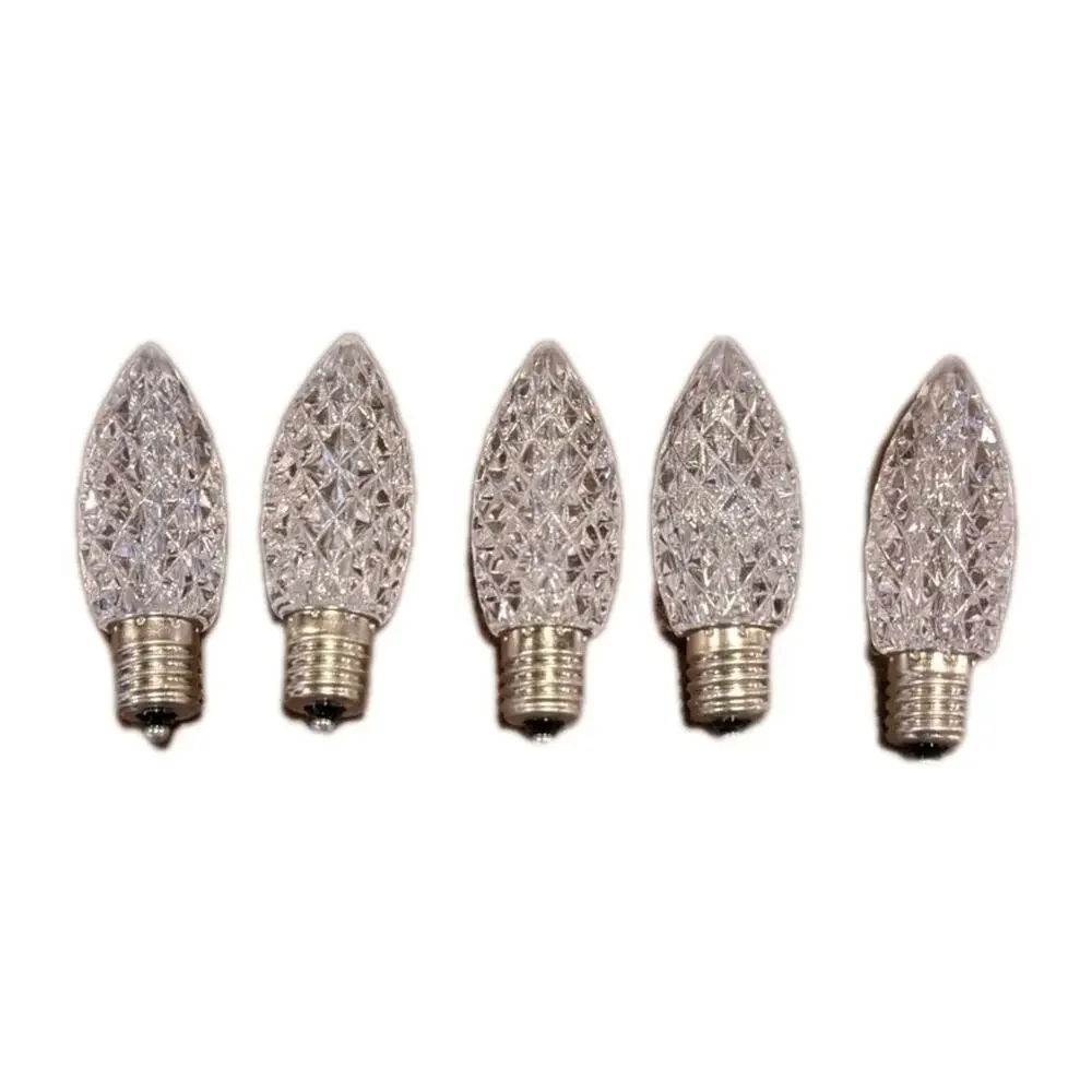 Commercial Pro Light Bulbs 5 Warm White LED for Christmas String (5 count) C9
